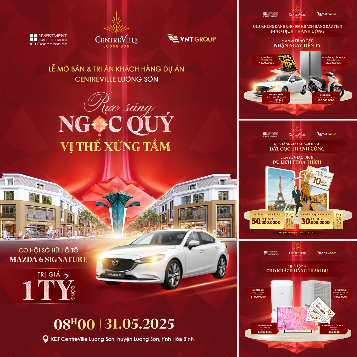 Cơ hội trúng xe Mazda tại Lễ Mở bán và Tri ân CentreVille Lương Sơn- Ảnh 2.