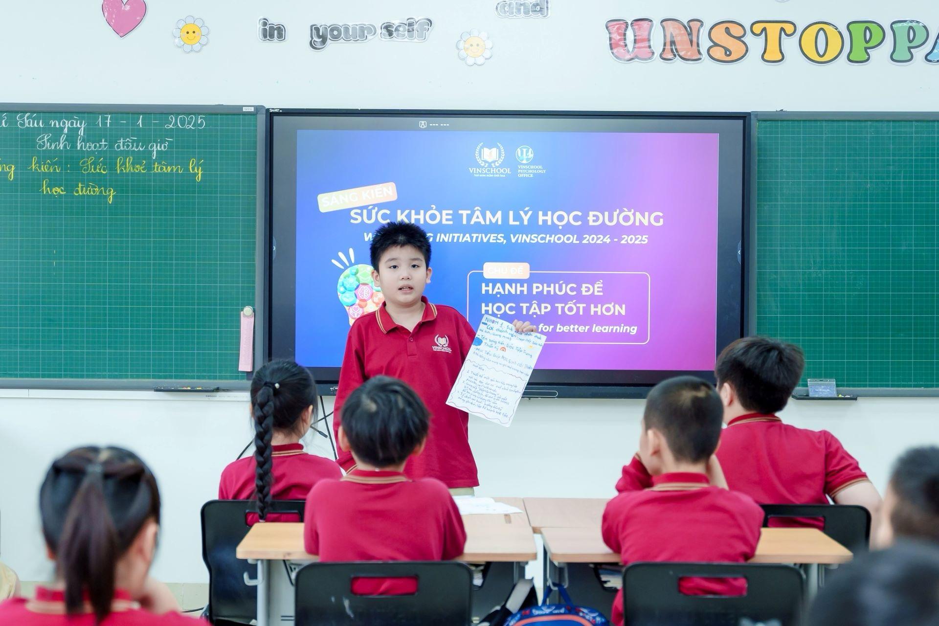 5.500 sáng kiến sức khỏe tâm lý: Học sinh Vinschool làm chủ hạnh phúc học đường- Ảnh 4. 5.500 sáng kiến sức khỏe tâm lý: Học sinh Vinschool làm chủ hạnh phúc học đường- Ảnh 4.