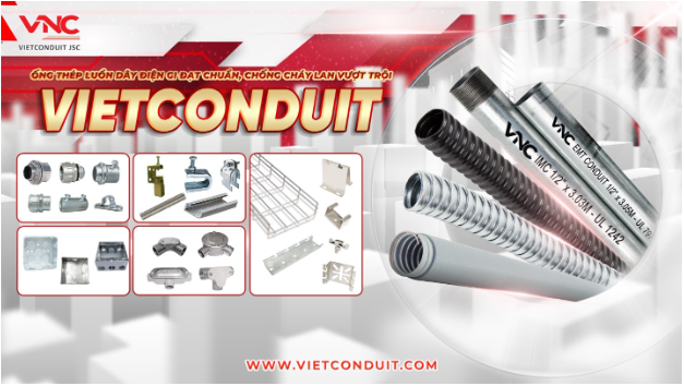 Ống thép IMC chống cháy lan Vietconduit – Giải pháp an toàn điện cho công trình hiện đại - Ảnh 2. Ống thép IMC chống cháy lan Vietconduit – Giải pháp an toàn điện cho công trình hiện đại - Ảnh 2.