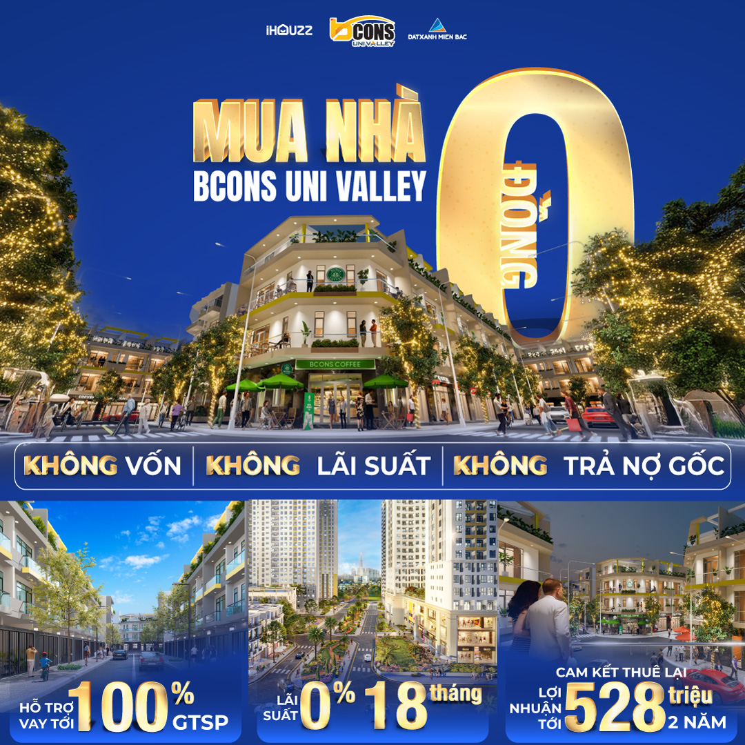 Dễ dàng sở hữu nhà phố Bcons Uni Valley với chính sách bán hàng đột phá - Ảnh 1. Dễ dàng sở hữu nhà phố Bcons Uni Valley với chính sách bán hàng đột phá - Ảnh 1.