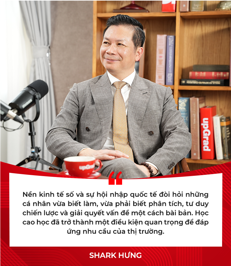 Shark Hưng: Vì sao học cao học là khoản đầu tư đáng giá cho sự nghiệp?- Ảnh 2. Shark Hưng: Vì sao học cao học là khoản đầu tư đáng giá cho sự nghiệp?- Ảnh 2.