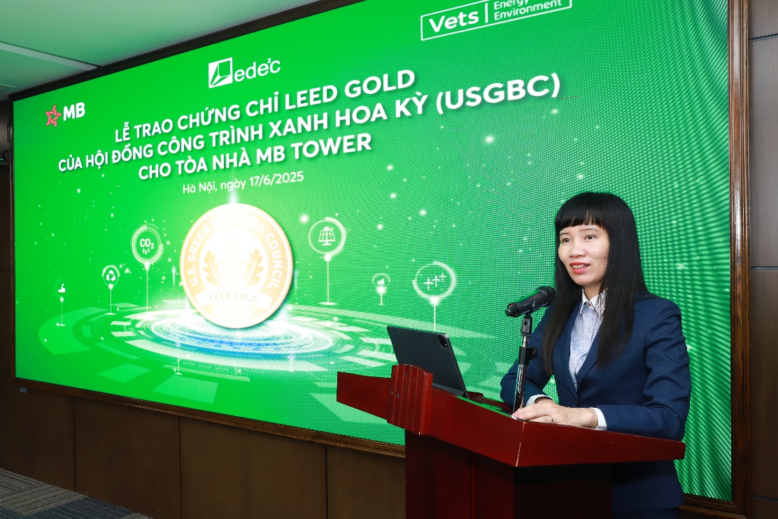 MB Tower đạt chứng chỉ LEED Gold: Bước tiến trong chiến lược phát triển bền vững- Ảnh 2. MB Tower đạt chứng chỉ LEED Gold: Bước tiến trong chiến lược phát triển bền vững- Ảnh 2.
