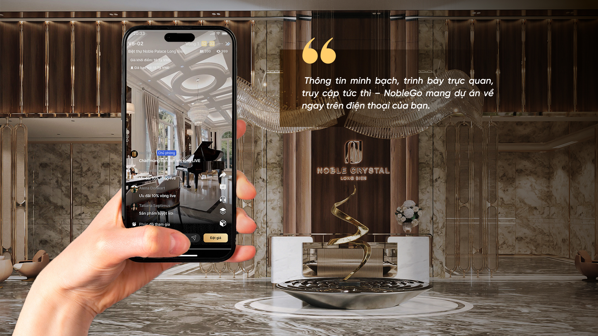 Sunshine Group ra mắt NobleGo - Livestream đặt giá mua bất động sản hàng hiệu tiên phong tại Việt Nam với giá khởi điểm từ 50% giá thị trường- Ảnh 4. Sunshine Group ra mắt NobleGo - Livestream đặt giá mua bất động sản hàng hiệu tiên phong tại Việt Nam với giá khởi điểm từ 50% giá thị trường- Ảnh 4.