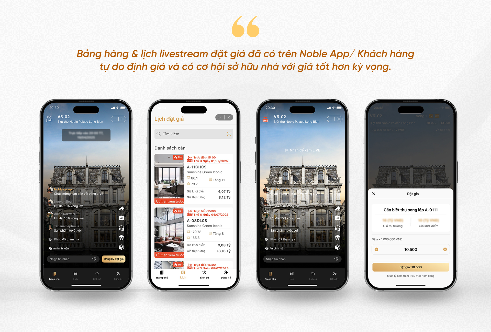 Sunshine Group ra mắt NobleGo - Livestream đặt giá mua bất động sản hàng hiệu tiên phong tại Việt Nam với giá khởi điểm từ 50% giá thị trường- Ảnh 8. Sunshine Group ra mắt NobleGo - Livestream đặt giá mua bất động sản hàng hiệu tiên phong tại Việt Nam với giá khởi điểm từ 50% giá thị trường- Ảnh 8.
