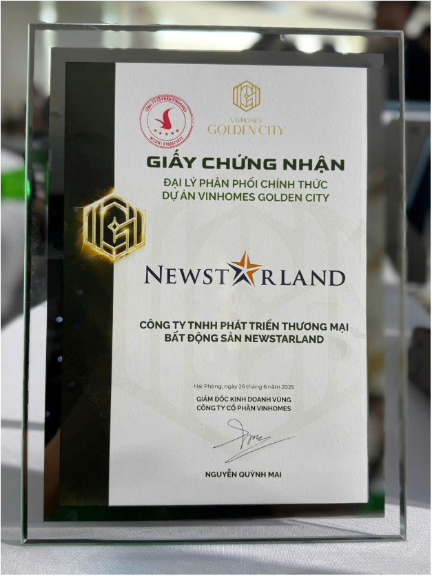 Newstarland chính thức trở thành đại lý phân phối chính thức dự án Vinhomes Golden City- Ảnh 1.