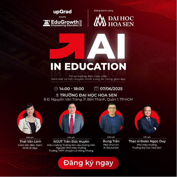 upGrad và Đại học Hoa Sen tổ chức diễn đàn về AI trong giáo dục- Ảnh 1.