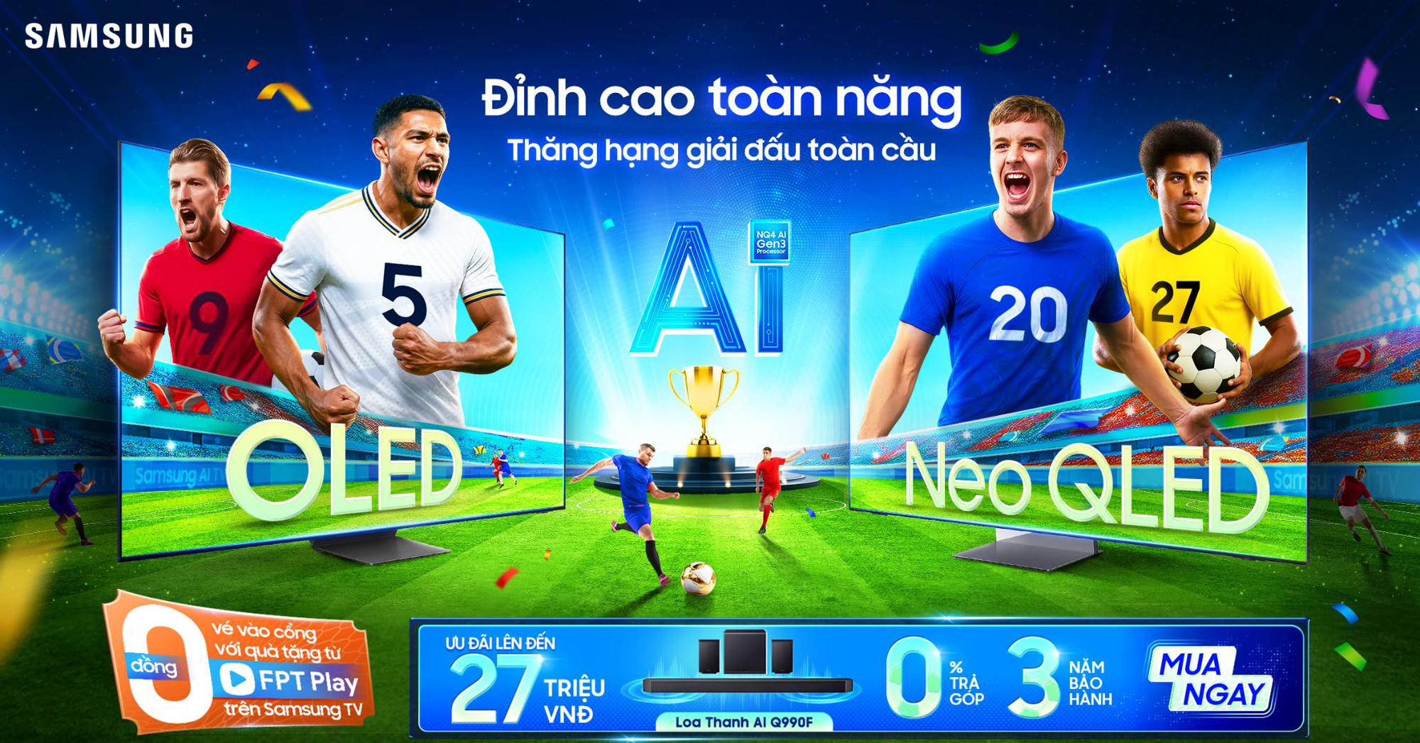 Bùng nổ không khí FIFA Club World Cup 2025 trên Samsung AI TV 100 inch- Ảnh 3.