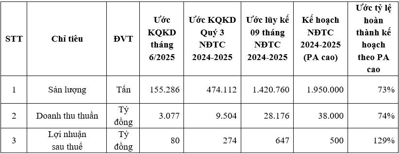 HSG: 09 tháng NĐTC 2024 - 2025 LNST ước đạt 647 tỷ đồng, hoàn thành 129% kế hoạch- Ảnh 1. HSG: 09 tháng NĐTC 2024 - 2025 LNST ước đạt 647 tỷ đồng, hoàn thành 129% kế hoạch- Ảnh 1.