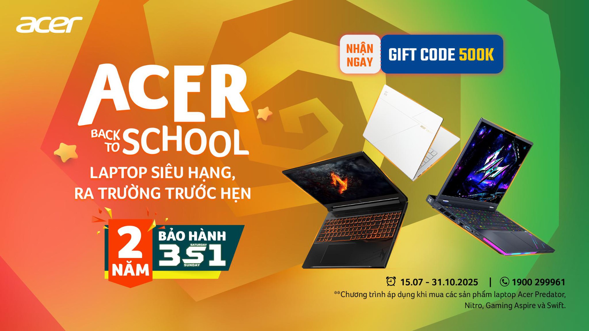 Acer Việt Nam ra mắt chương trình ưu đãi Back To School 2025: Laptop Siêu Hạng - Ra Trường Trước Hẹn - Ảnh 1. Acer Việt Nam ra mắt chương trình ưu đãi Back To School 2025: Laptop Siêu Hạng - Ra Trường Trước Hẹn - Ảnh 1.