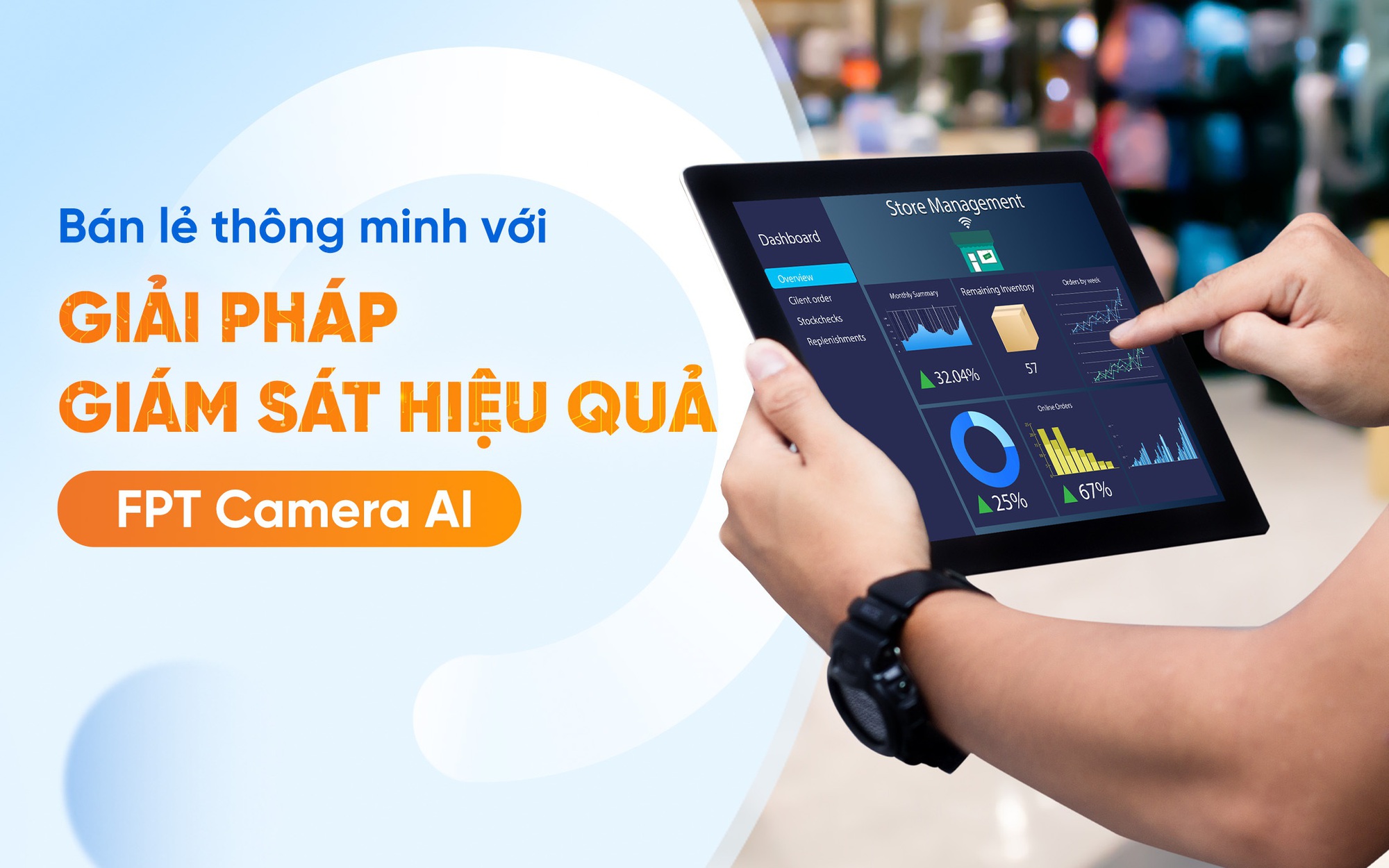 Bán lẻ thông minh với giải pháp giám sát hiệu quả FPT Camera AI