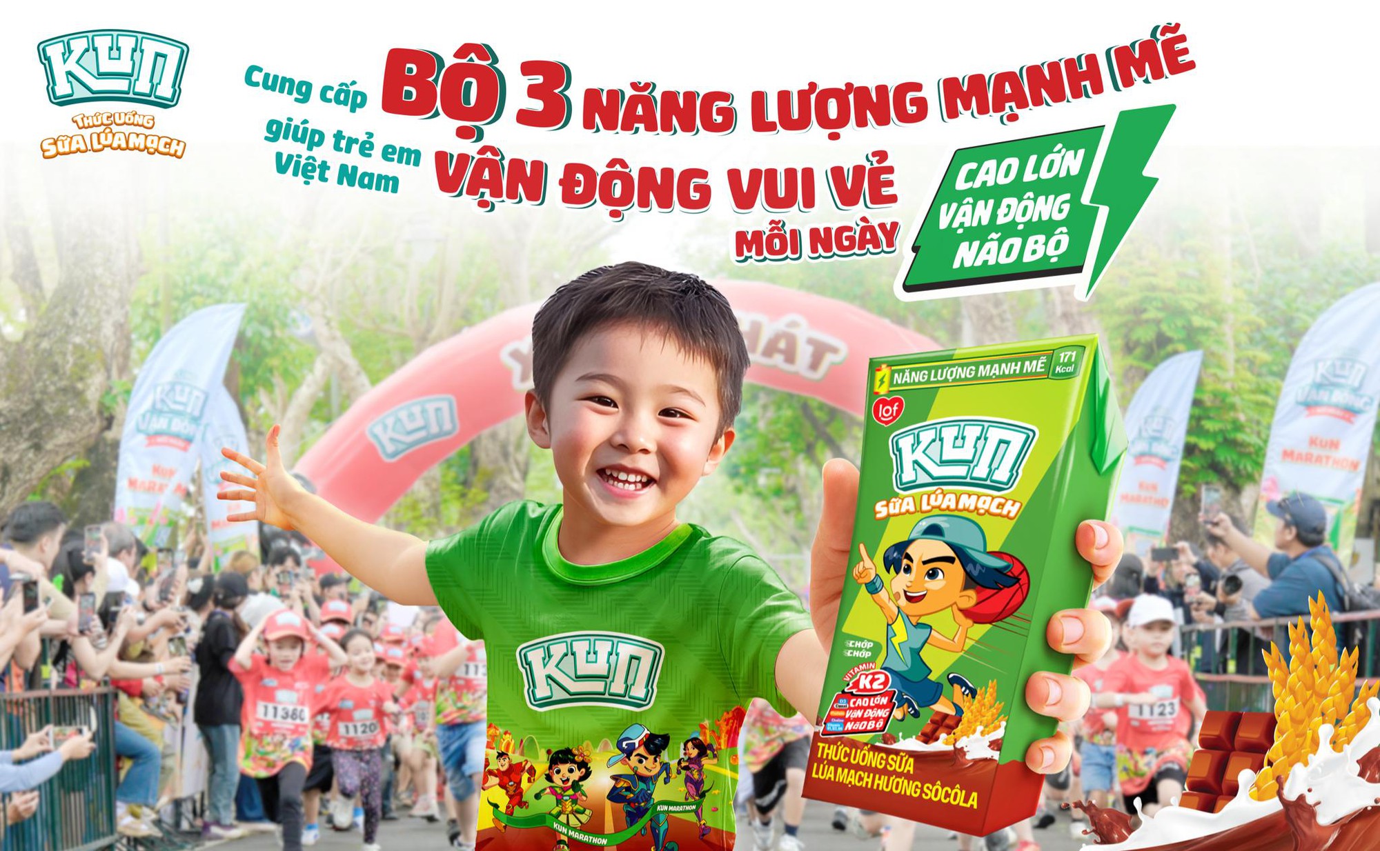 Kun Sữa Lúa Mạch: Bộ 3 Năng Lượng Mạnh Mẽ giúp trẻ vận động vui vẻ mỗi ngày- Ảnh 2. Kun Sữa Lúa Mạch: Bộ 3 Năng Lượng Mạnh Mẽ giúp trẻ vận động vui vẻ mỗi ngày- Ảnh 2.