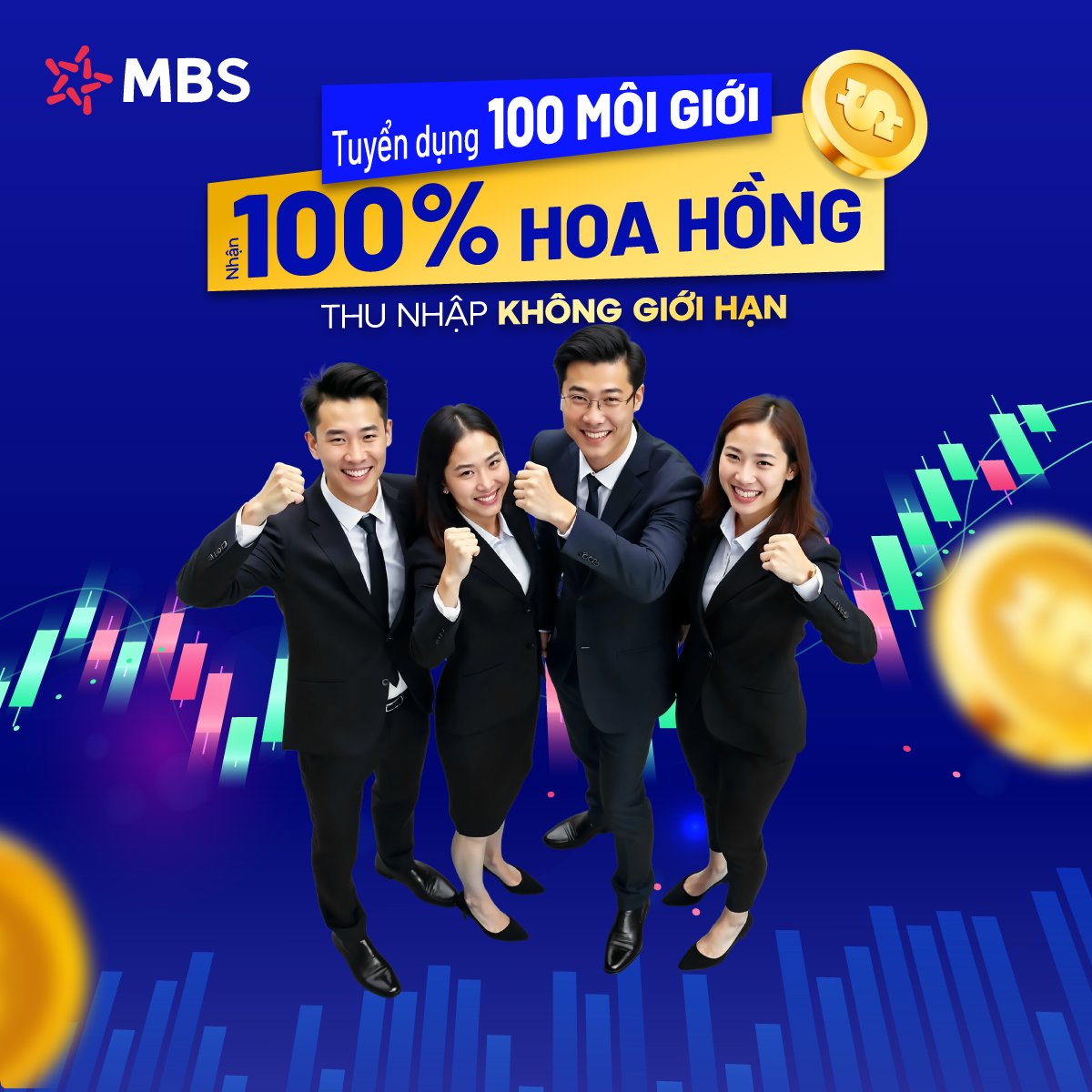 MBS tuyển 100 môi giới chứng khoán với hoa hồng 95% - 100% ở mức cao hàng đầu thị trường- Ảnh 1. MBS tuyển 100 môi giới chứng khoán với hoa hồng 95% - 100% ở mức cao hàng đầu thị trường- Ảnh 1.
