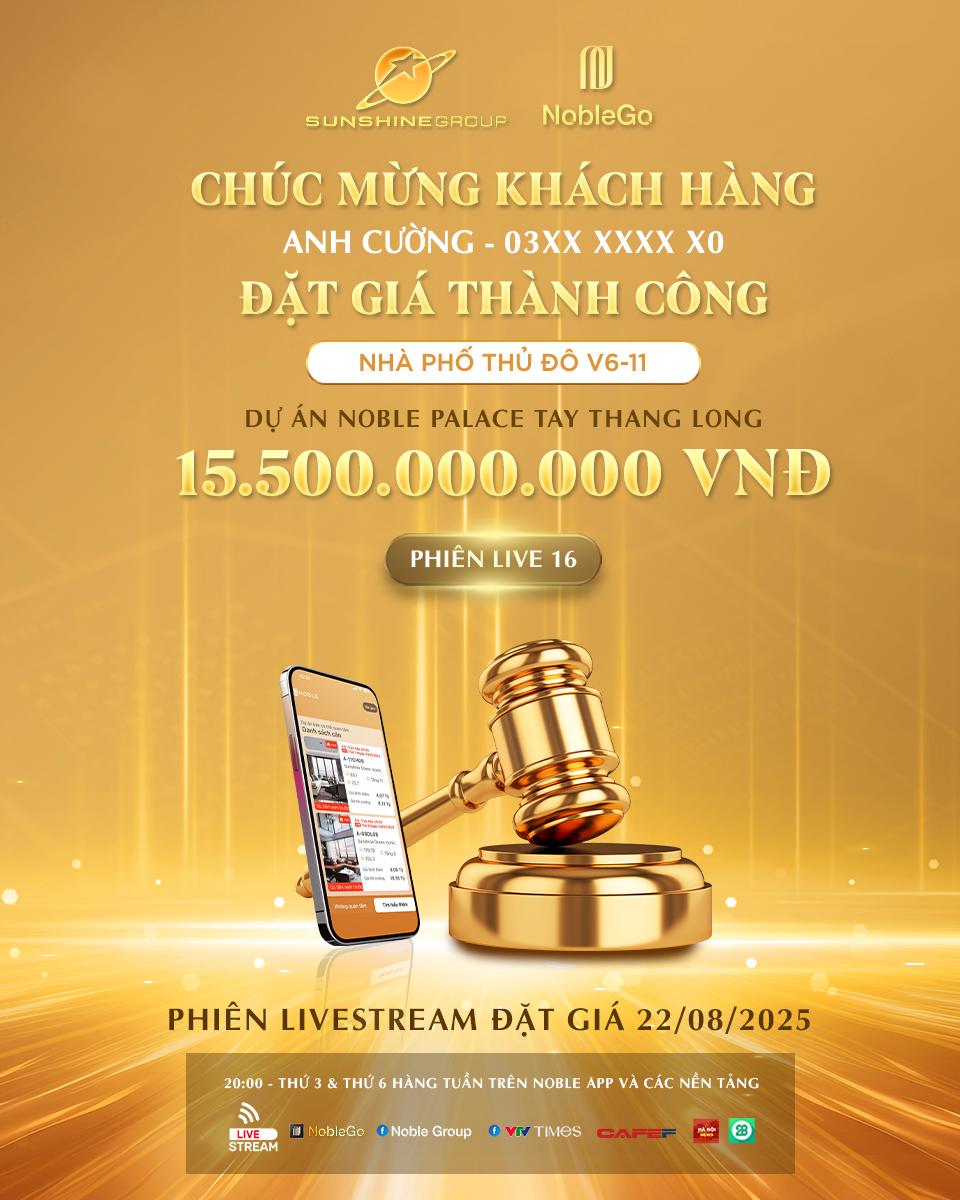 Đặt giá căn hộ Sunshine Green Iconic khởi điểm 4,5 tỷ trên livestream Sunshine Group ngày 26/8 - Ảnh 2. Đặt giá căn hộ Sunshine Green Iconic khởi điểm 4,5 tỷ trên livestream Sunshine Group ngày 26/8 - Ảnh 2.