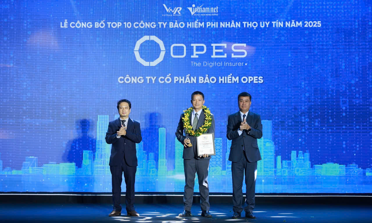 OPES lọt Top 10 công ty bảo hiểm phi nhân thọ uy tín nhất Việt Nam 2025- Ảnh 1.