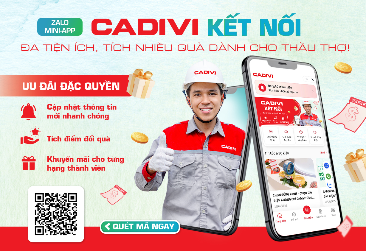 CADIVI chính thức ra mắt Zalo Mini App “CADIVI Kết Nối”- Ảnh 1.