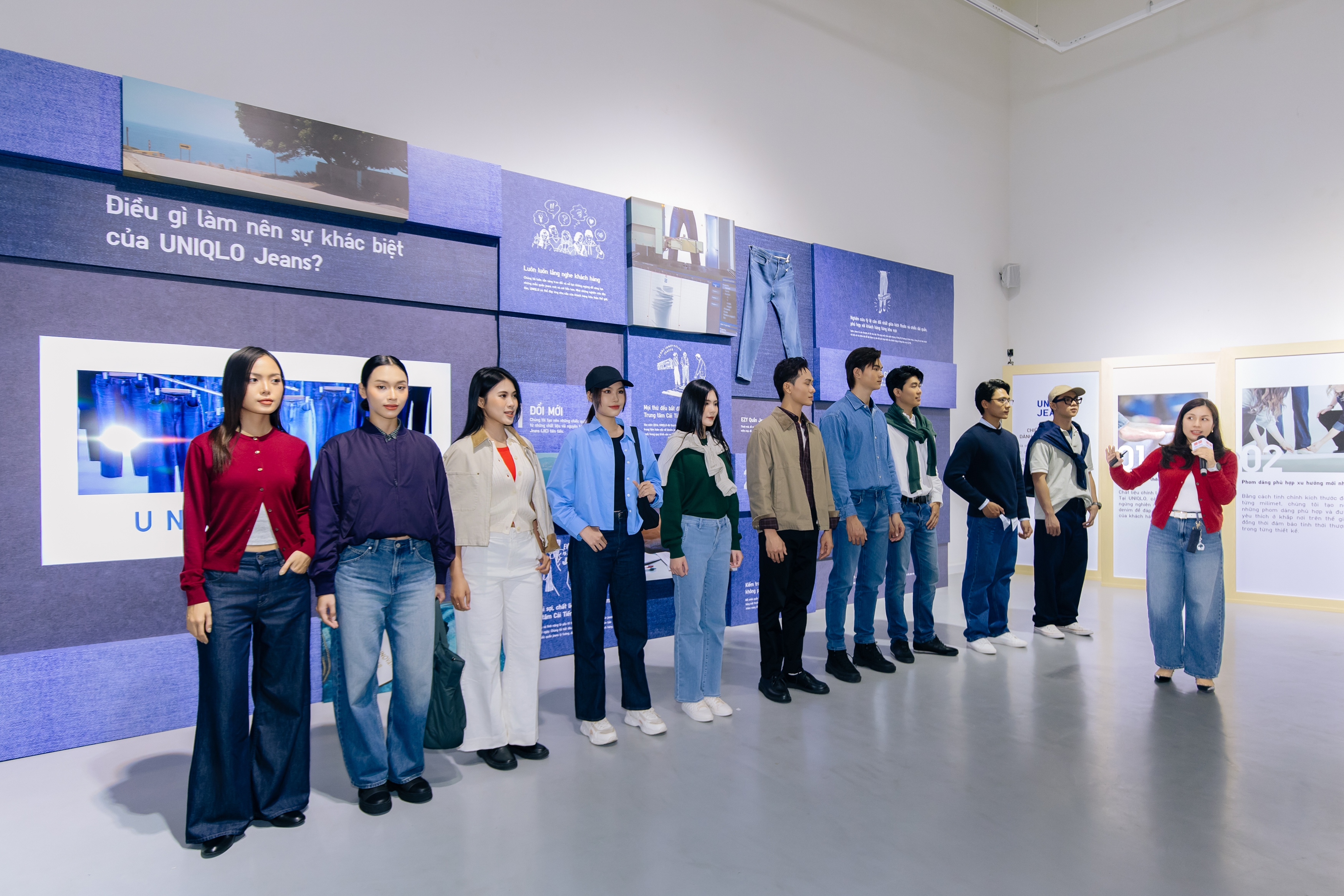 Hai Anh tài Jun Phạm và Thiên Minh đổ bộ sự kiện trải nghiệm UNIQLO Jeans - Ảnh 2.