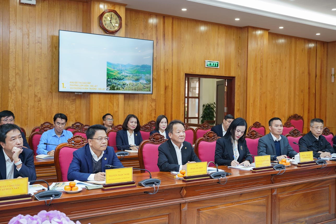 Tập đoàn T&T Group đề xuất nghiên cứu đầu tư nhiều dự án trọng điểm tại Lâm Đồng - Ảnh 1.
