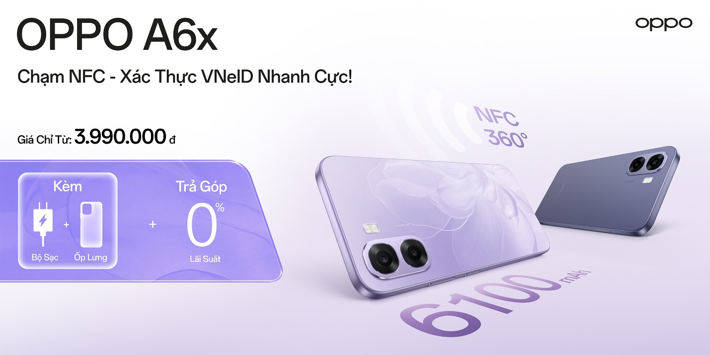 Lý Do Oppo A6X Đáng Mua Đầu Năm: Nfc, Pin Lớn 6100Mah, Giá Chỉ Từ 3,99 Triệu- Ảnh 1.
