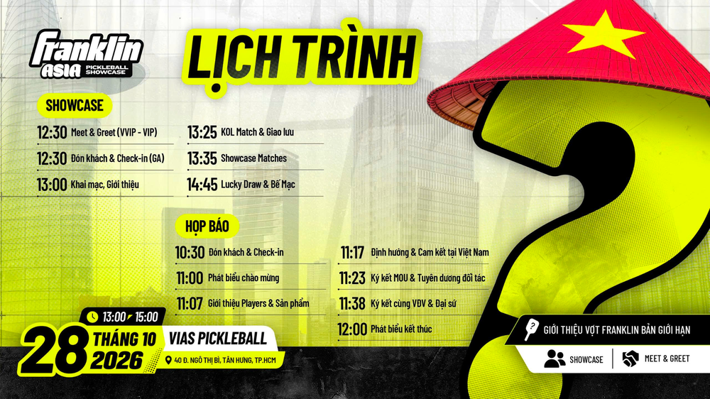 Franklin Asia Showcase 3 quy tụ bốn vận động viên pickleball quốc tế tại TP.HCM- Ảnh 2.