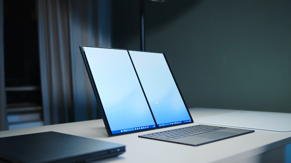 ‏Không cần bàn làm việc cố định, ASUS Zenbook DUO 2026 vẫn dựng được cả workspace‏- Ảnh 2.