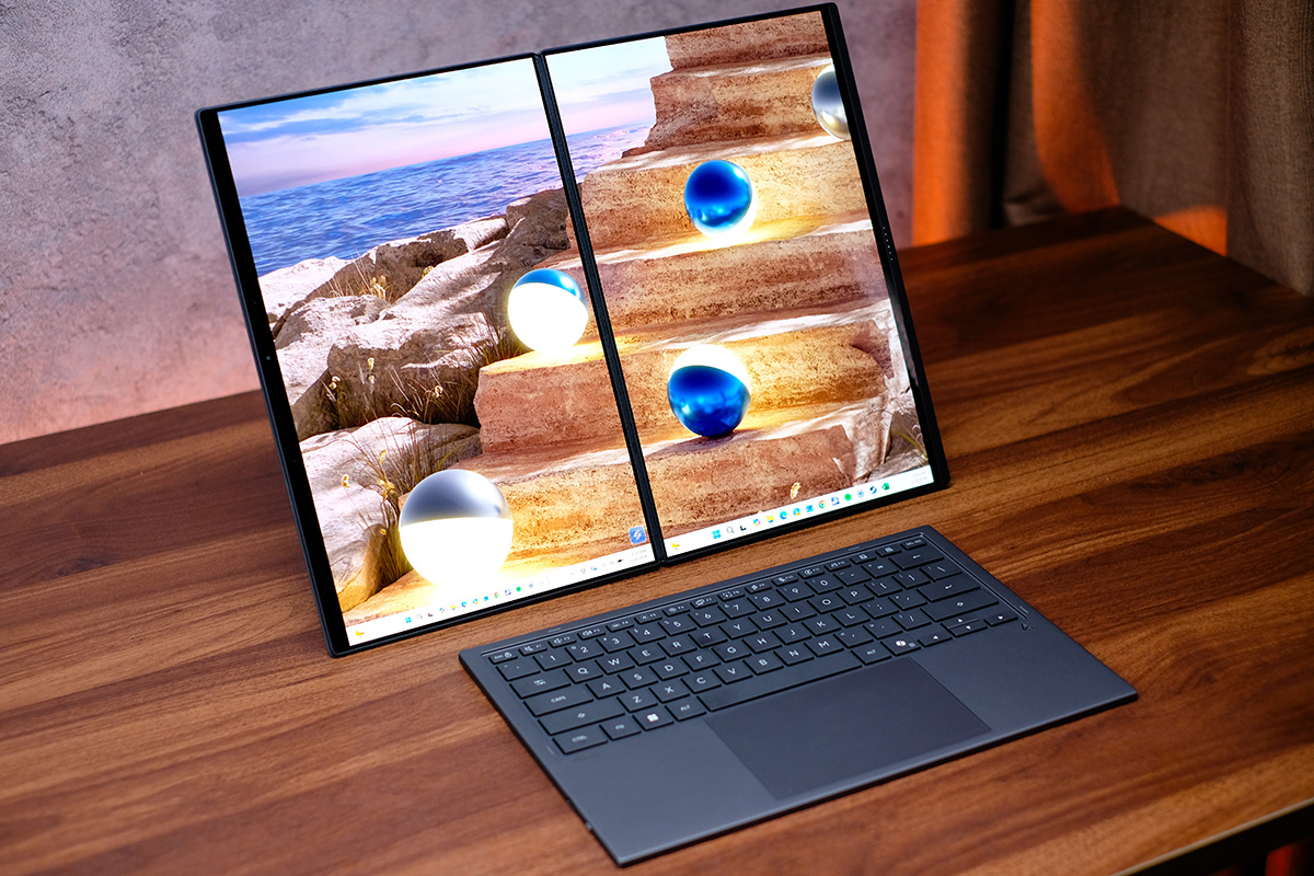 ‏Không cần bàn làm việc cố định, ASUS Zenbook DUO 2026 vẫn dựng được cả workspace‏- Ảnh 3.