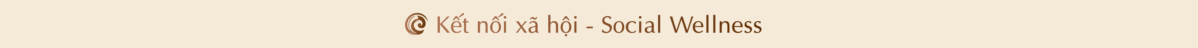 Kết nối xã hội - Social Wellness