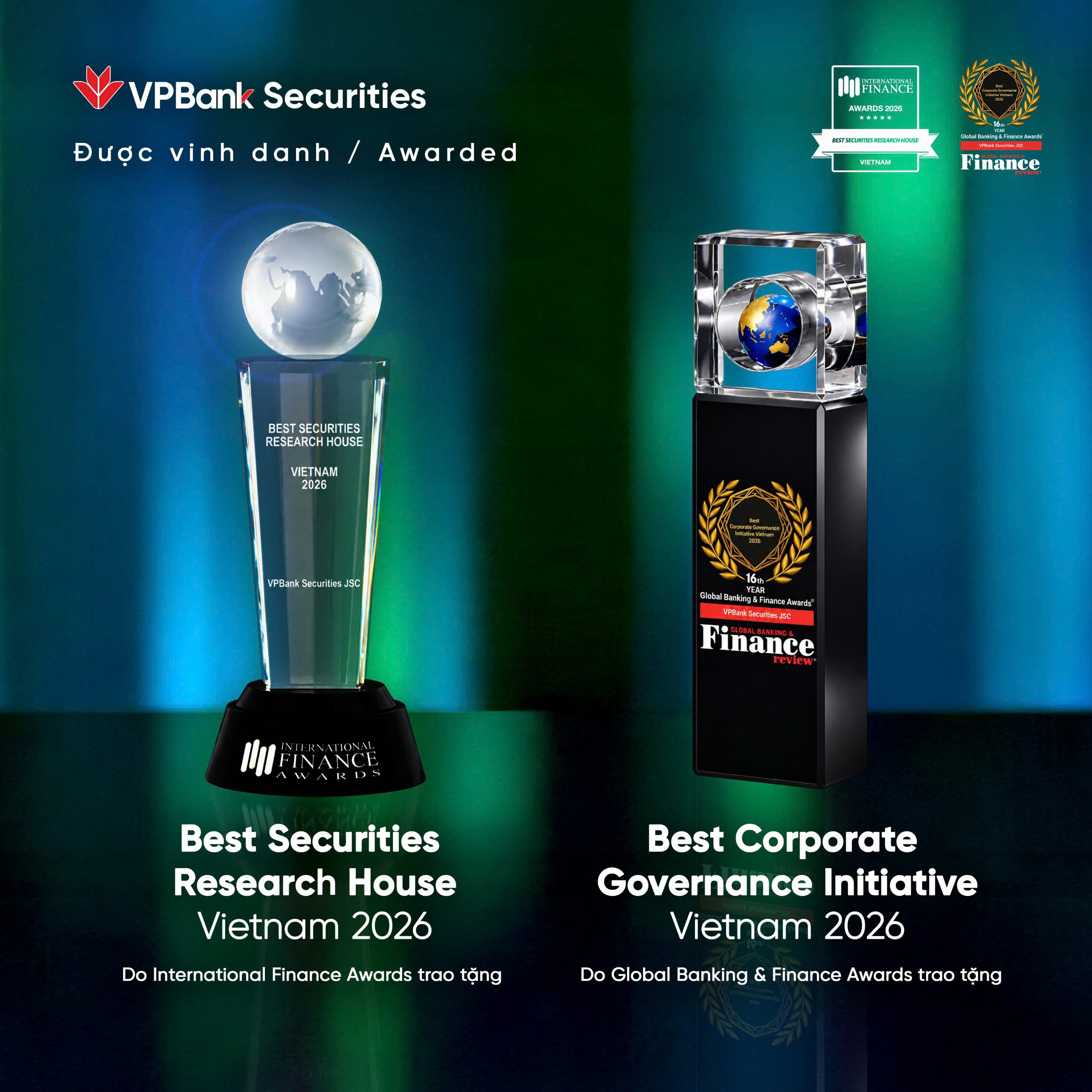 ‏VPBankS nhận “cú đúp” giải thưởng quốc tế về phân tích và quản trị‏- Ảnh 1.