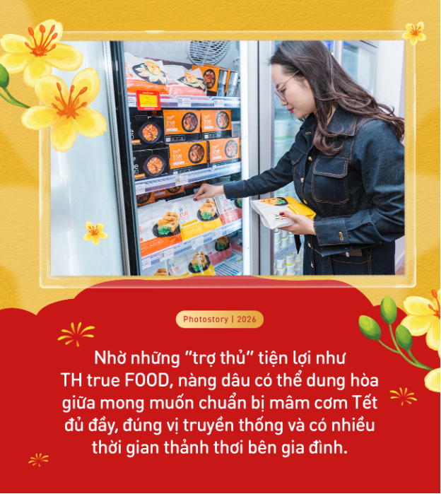 N&agrave;ng d&acirc;u hiện đại ghi điểm nhờ m&acirc;m cơm Tết hấp dẫn, đủ đầy, chuẩn bị cực nhanh gọn - Ảnh 2.