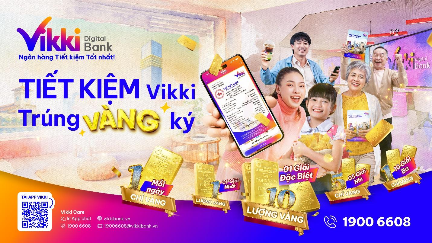 Mùa lương thưởng: Gửi tiền an toàn, rinh lộc vàng cùng Ngân hàng số Vikki - Ảnh 2.