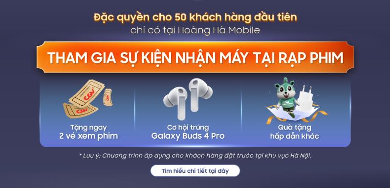 Độc lạ Hoàng Hà Mobile: Khách mua Galaxy S26 Series sẽ nhận máy tại rạp chiếu phim lúc 1h sáng - Ảnh 2.
