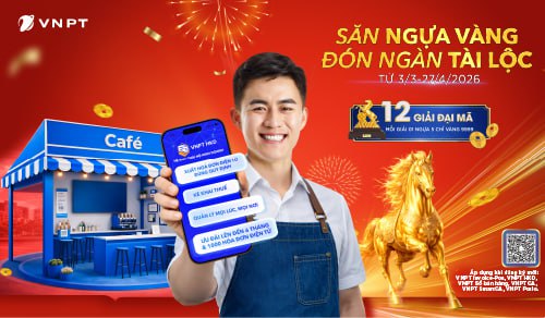 Hộ kinh doanh đăng ký dịch vụ số VNPT sẽ nhiều cơ hội trúng Ngựa Vàng 9999- Ảnh 1.