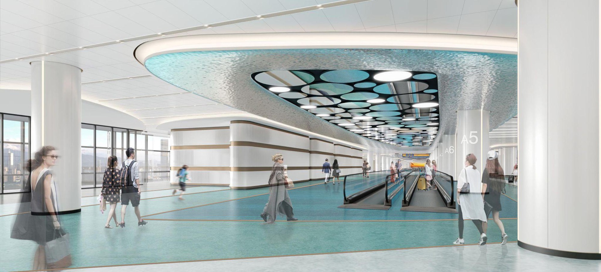 Sân bay chuẩn Changi của Phú Quốc có nội thất đẹp như phim viễn tưởng- Ảnh 2.