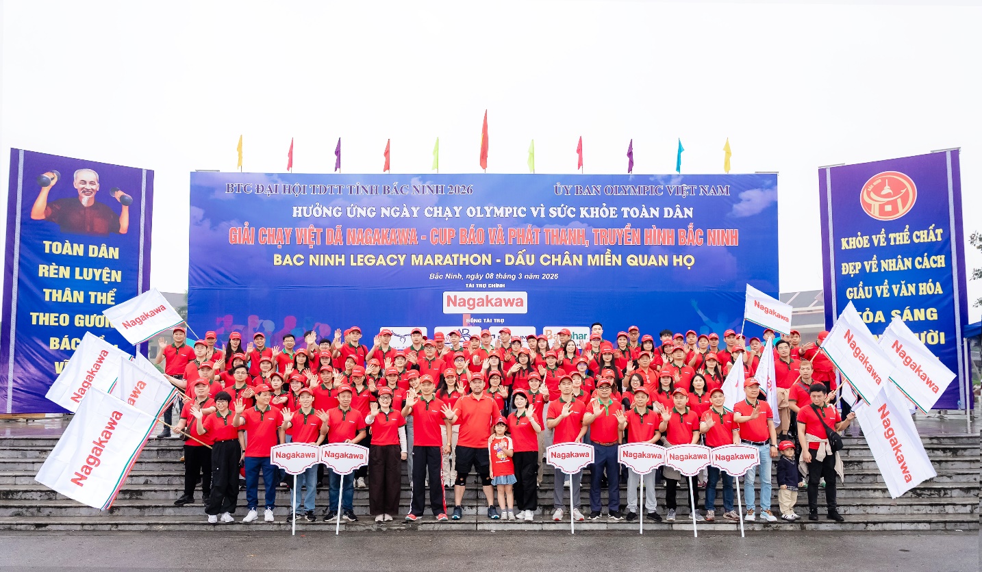 Hơn 8.000 người tham gia giải chạy Nagakawa Cúp Báo PTTH Bắc Ninh 2026- Ảnh 1. Hơn 8.000 người tham gia giải chạy Nagakawa Cúp Báo PTTH Bắc Ninh 2026- Ảnh 1.