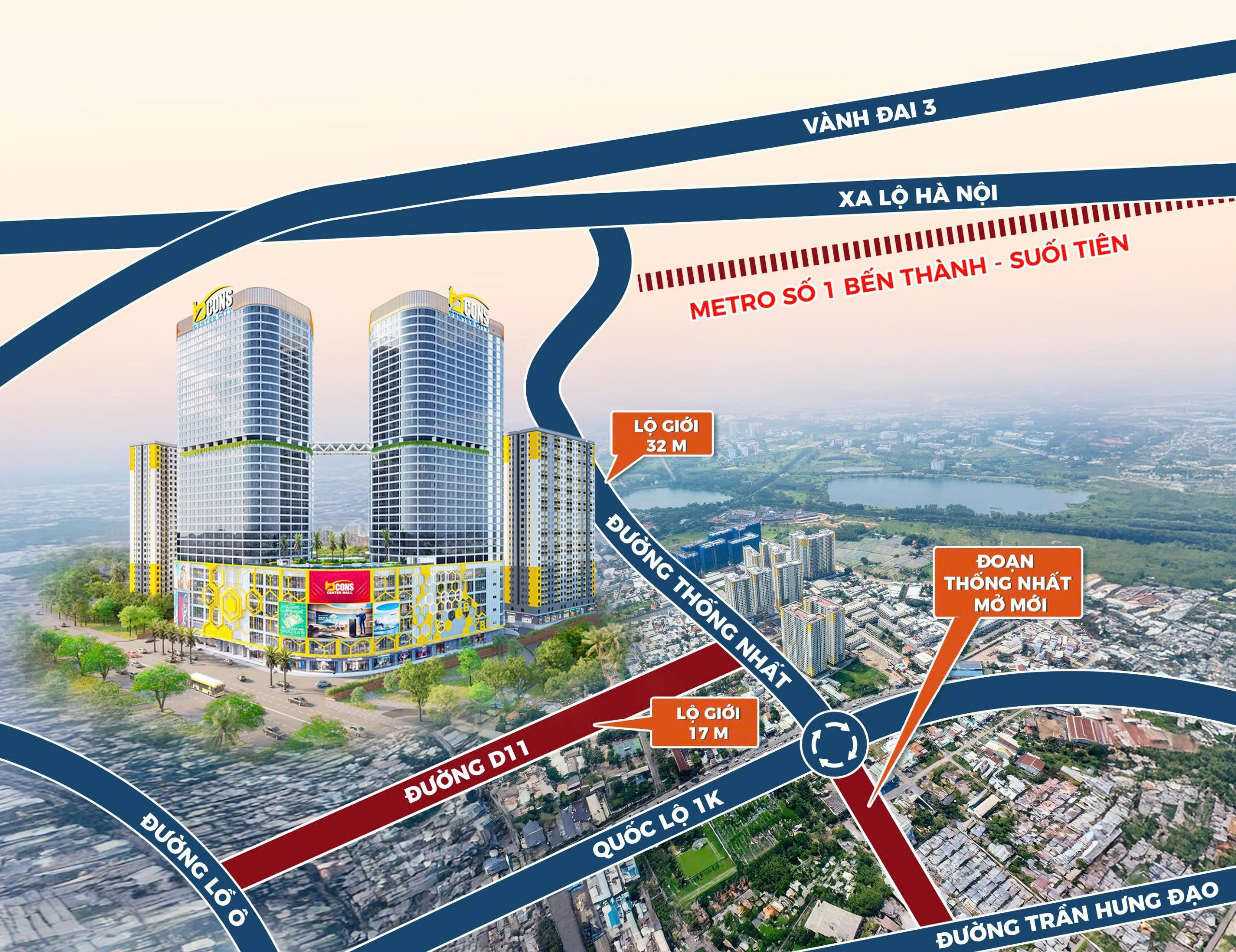 Sở hữu ưu thế tâm điểm kết nối, Bcons Center City rộng cửa đầu tư- Ảnh 1.