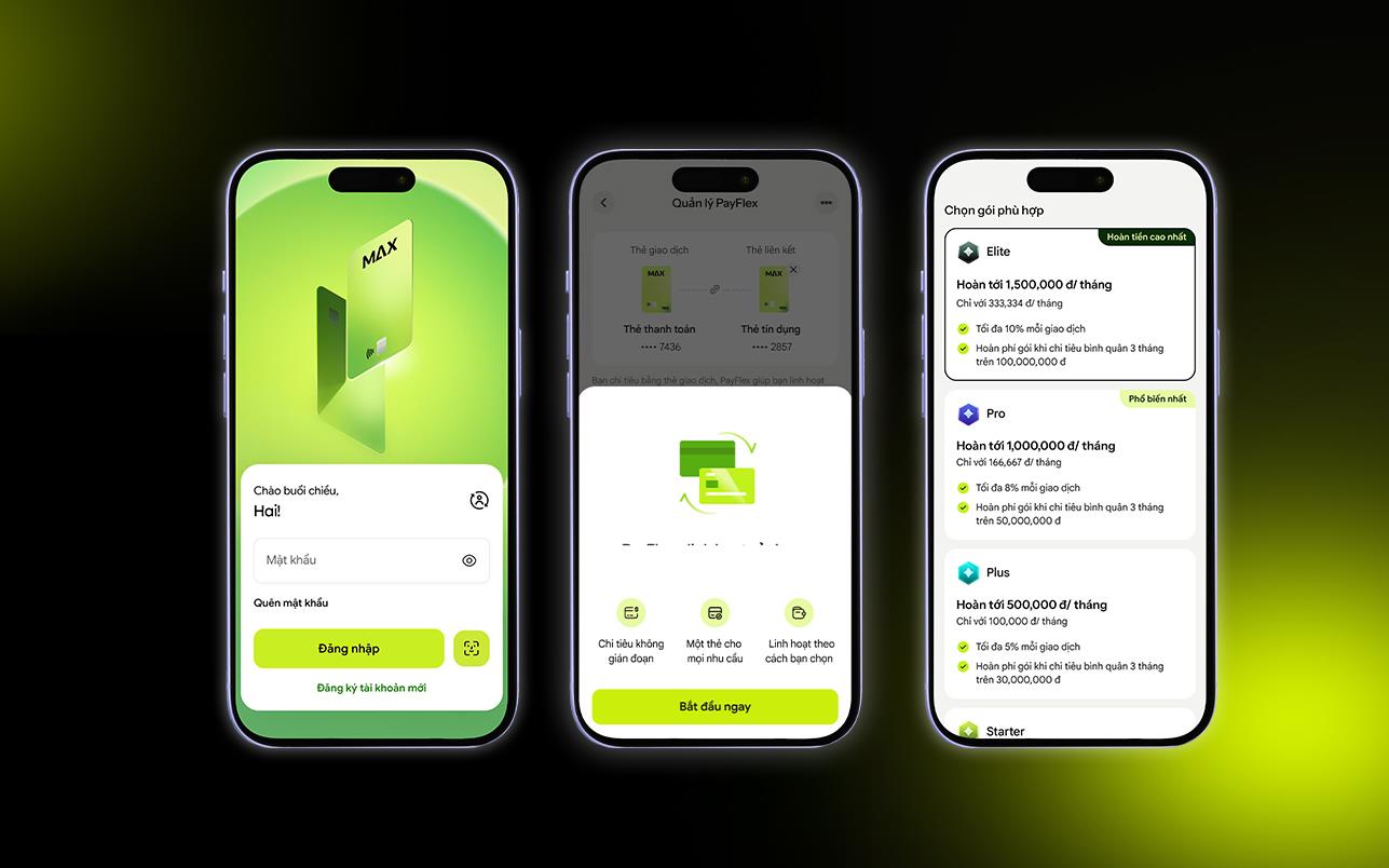 Mở Max Card, chi tiêu lễ, nhận hoàn tiền triệu