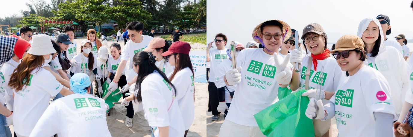200 nhân viên UNIQLO Việt Nam chung tay làm sạch bãi biển Hà Khê- Ảnh 1.