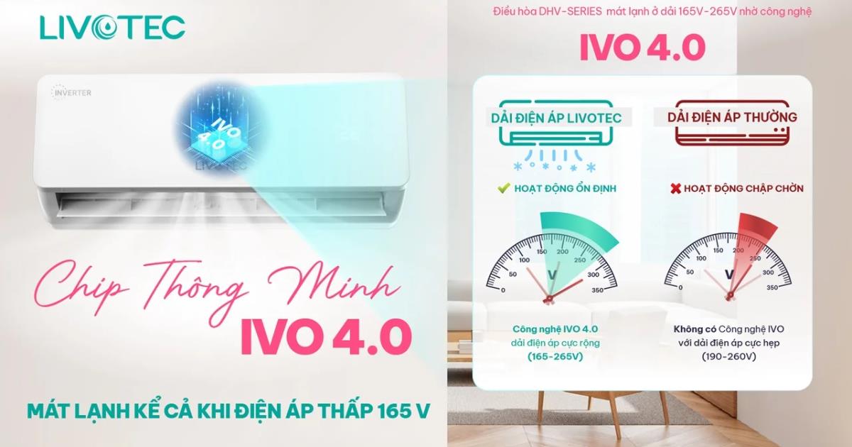 Điều hòa Livotec Inverter DHV - Series lạnh sâu - êm ái giúp gia đình sống vui khỏe mùa hè 2026- Ảnh 2.