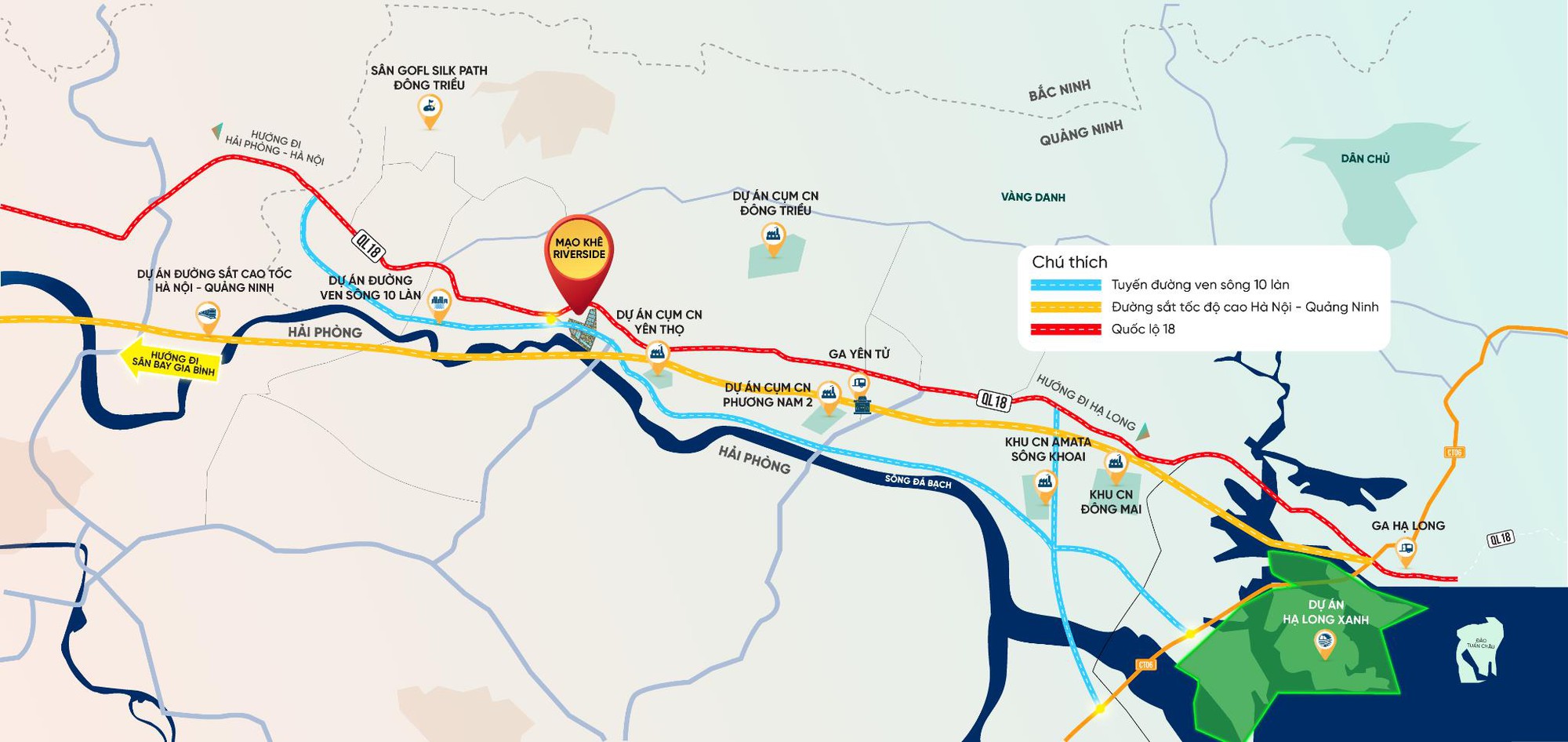Sắp mở bán Mạo Khê Riverside kết nối Quảng Ninh, Hải Phòng, Bắc Ninh và sân bay Gia Bình - Ảnh 1.