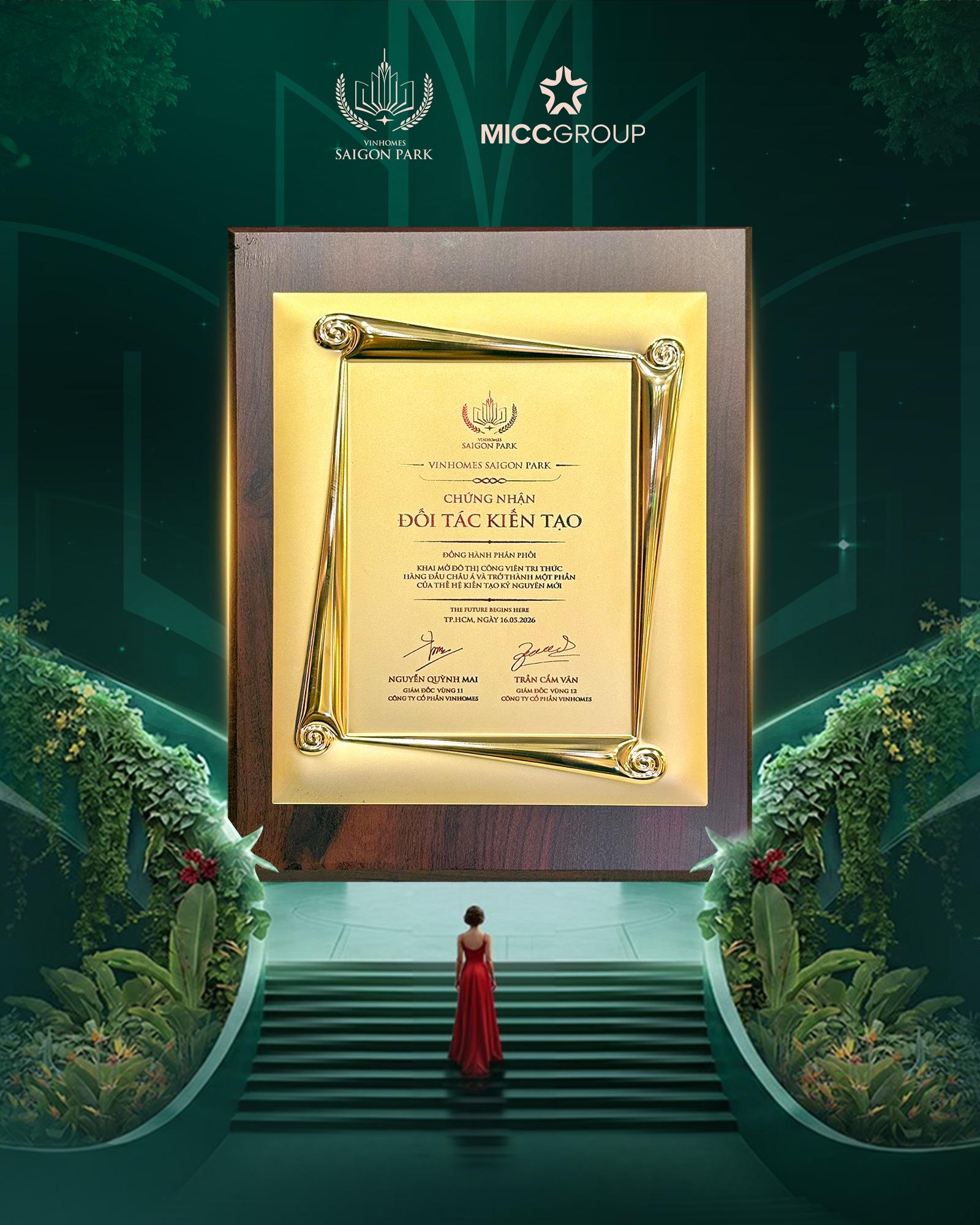 MICC Group cùng Vinhomes khai mở đô thị công viên tri thức tại Vinhomes Saigon Park - Ảnh 1.