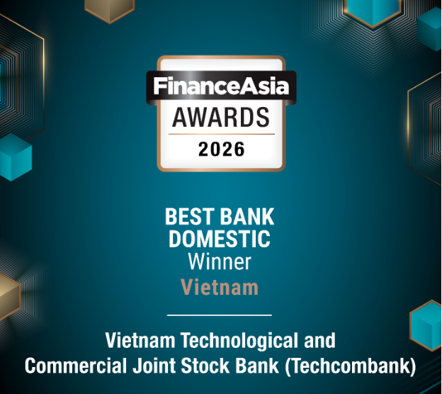 Techcombank lập kỷ lục 4 năm liên tiếp được vinh danh Ngân hàng tốt nhất Việt Nam bởi FinanceAsia - Ảnh 1. Techcombank lập kỷ lục 4 năm liên tiếp được vinh danh Ngân hàng tốt nhất Việt Nam bởi FinanceAsia - Ảnh 1.