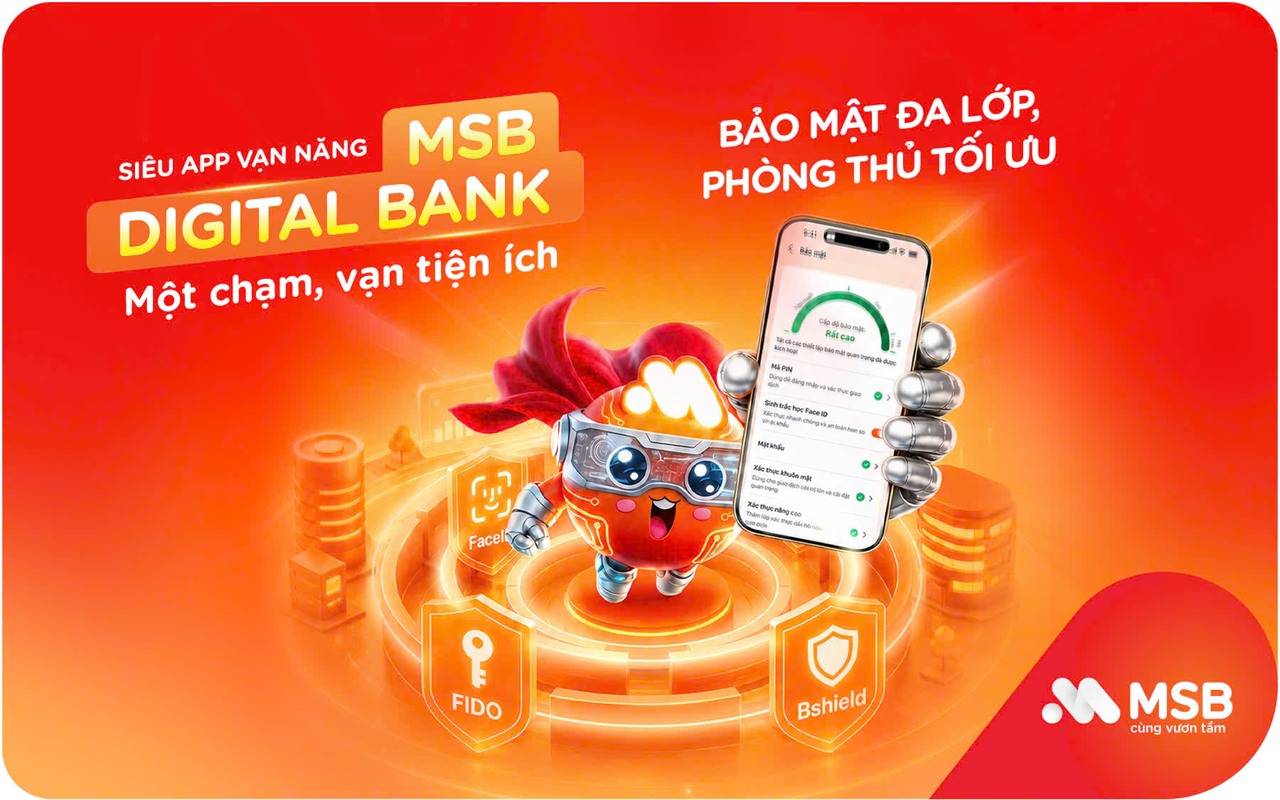 Khi bảo mật cũng được cá nhân hoá trên MSB Digital Bank- Ảnh 1.
