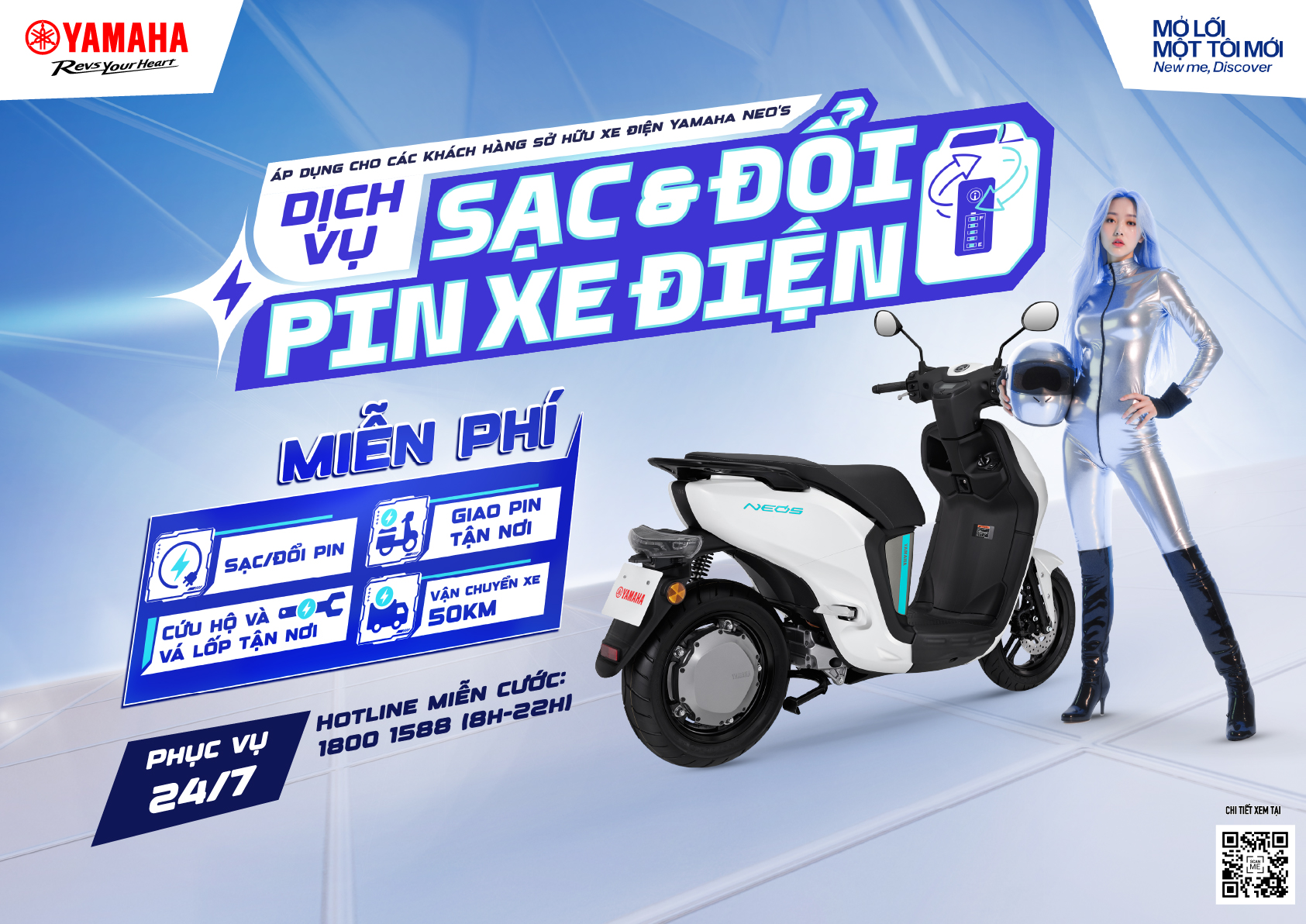 Yamaha NEO’s nâng cấp trải nghiệm sống xanh với dịch vụ 24/7 toàn diện - Ảnh 1.