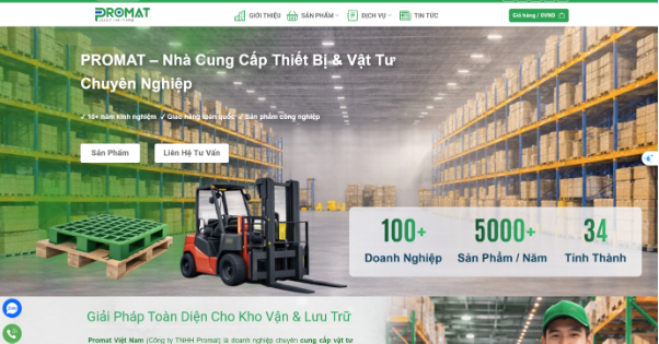 PROMAT &ndash; C&ocirc;ng ty b&aacute;n xe n&acirc;ng tay uy t&iacute;n tại Việt Nam 2026 - Ảnh 1.