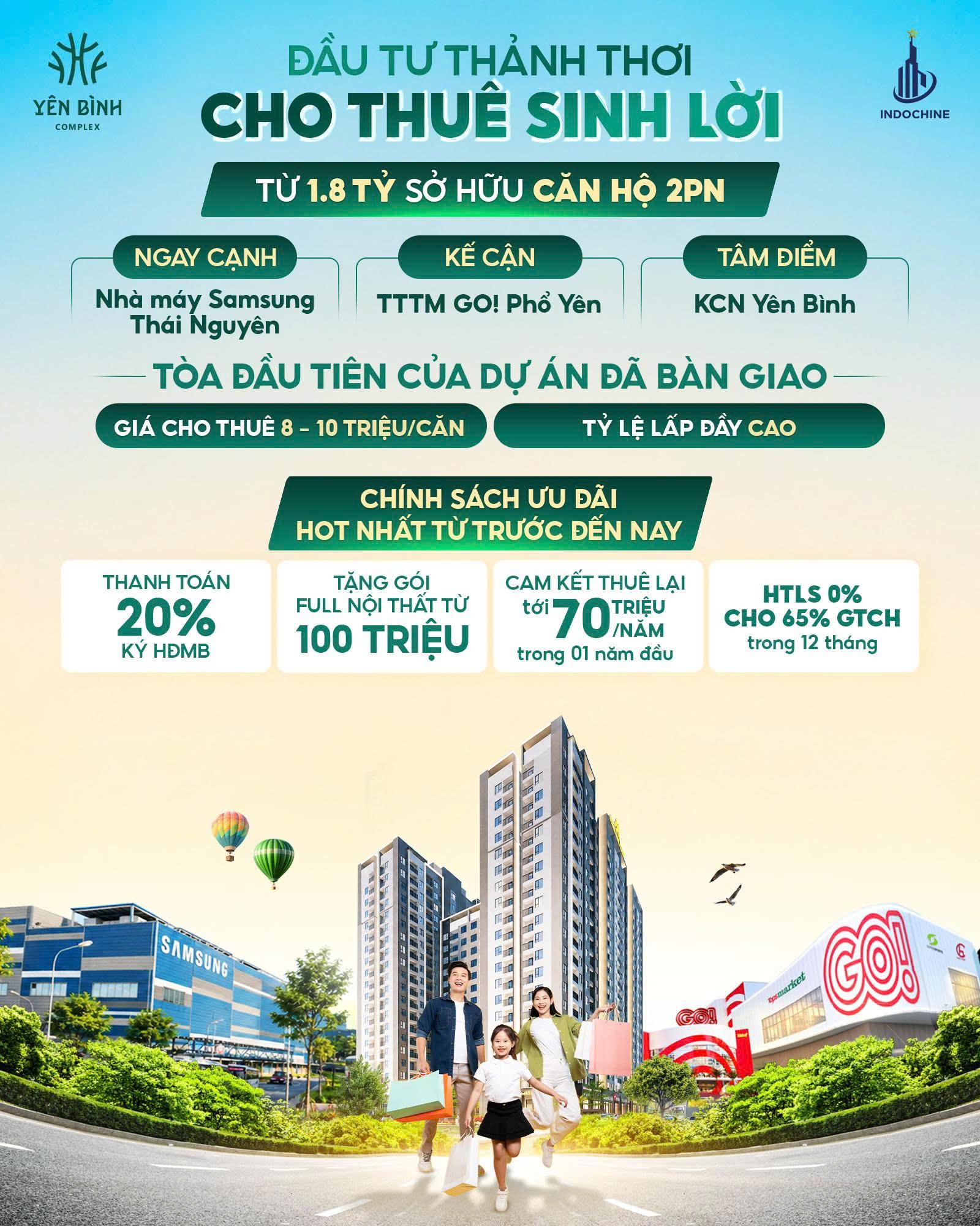 Yên Bình Complex tung chính sách bán hàng đột phá kích hoạt thị trường Thái Nguyên- Ảnh 1.