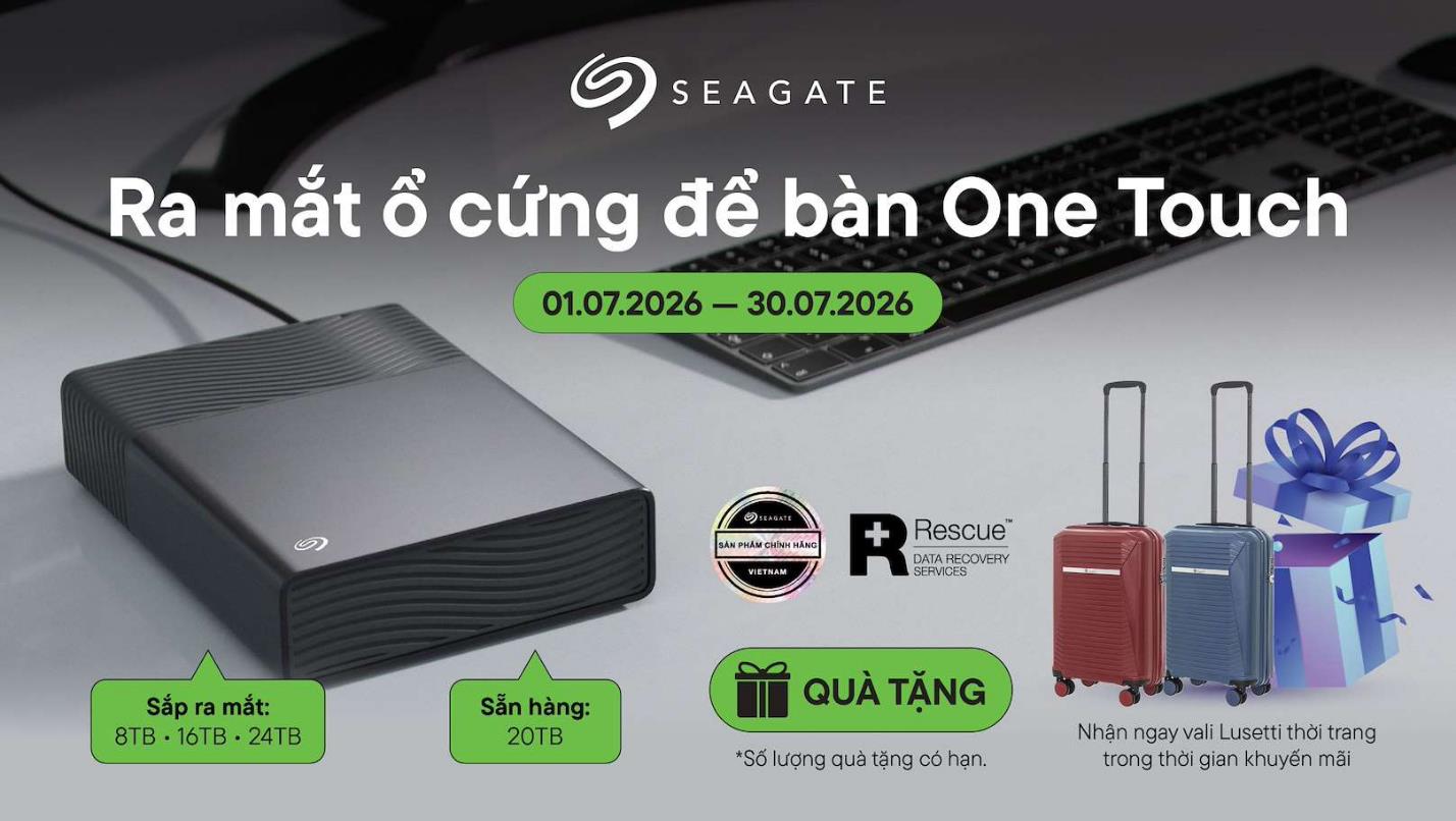 Khi ổ cứng để bàn không còn cần adapter: Bước tiến mới từ Seagate One Touch Desktop HDD - Ảnh 3. Khi ổ cứng để bàn không còn cần adapter: Bước tiến mới từ Seagate One Touch Desktop HDD - Ảnh 3.