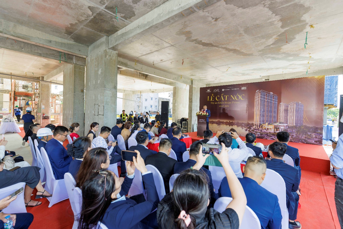 Chính thức cất nóc, Khải Hoàn Prime bước vào giai đoạn hoàn thiện và bàn giao - Ảnh 1. Chính thức cất nóc, Khải Hoàn Prime bước vào giai đoạn hoàn thiện và bàn giao - Ảnh 1.