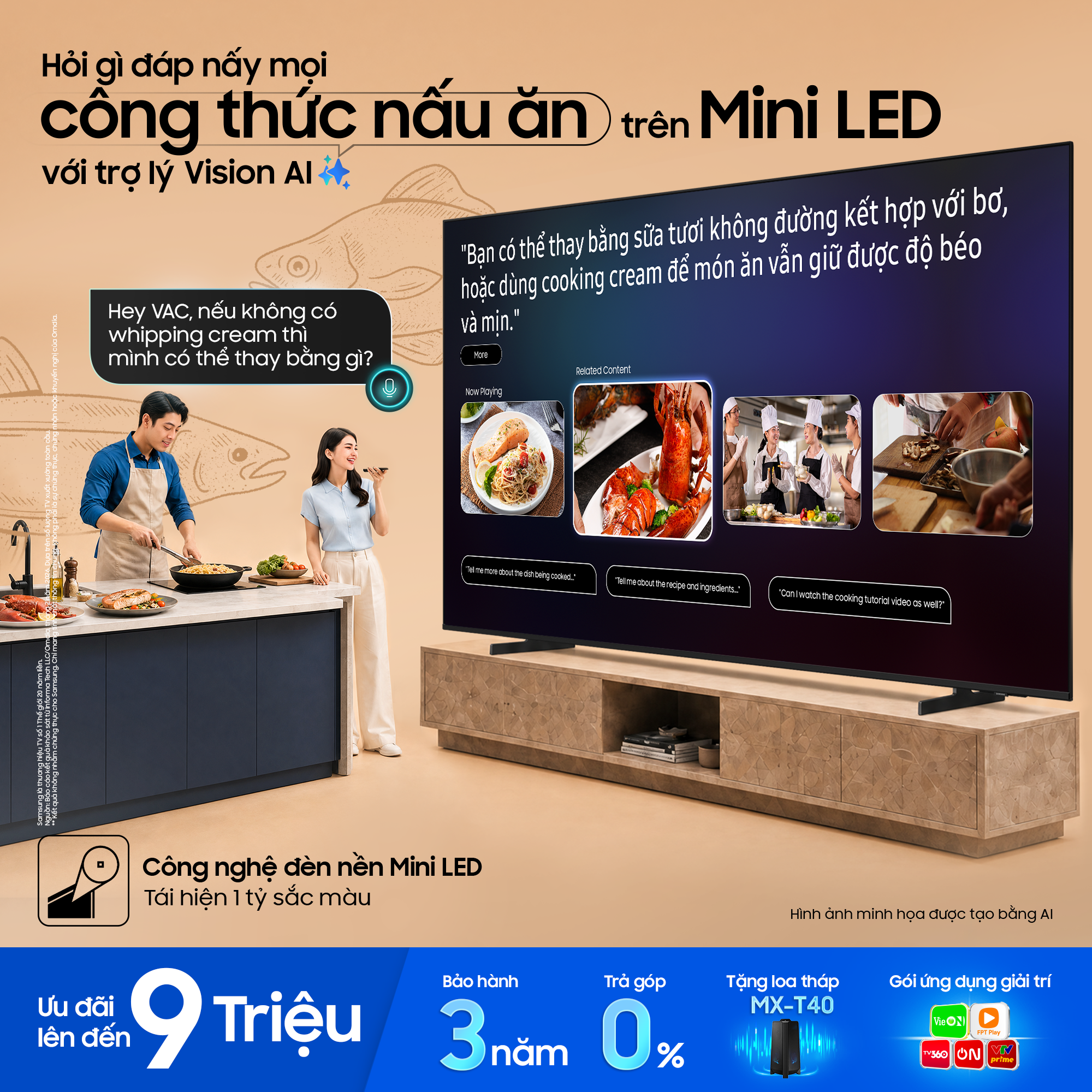 Từ Yoga đến nấu ăn, học mọi kỹ năng dễ dàng với trợ lý VAC trên Samsung AI TV - Ảnh 2. Từ Yoga đến nấu ăn, học mọi kỹ năng dễ dàng với trợ lý VAC trên Samsung AI TV - Ảnh 2.