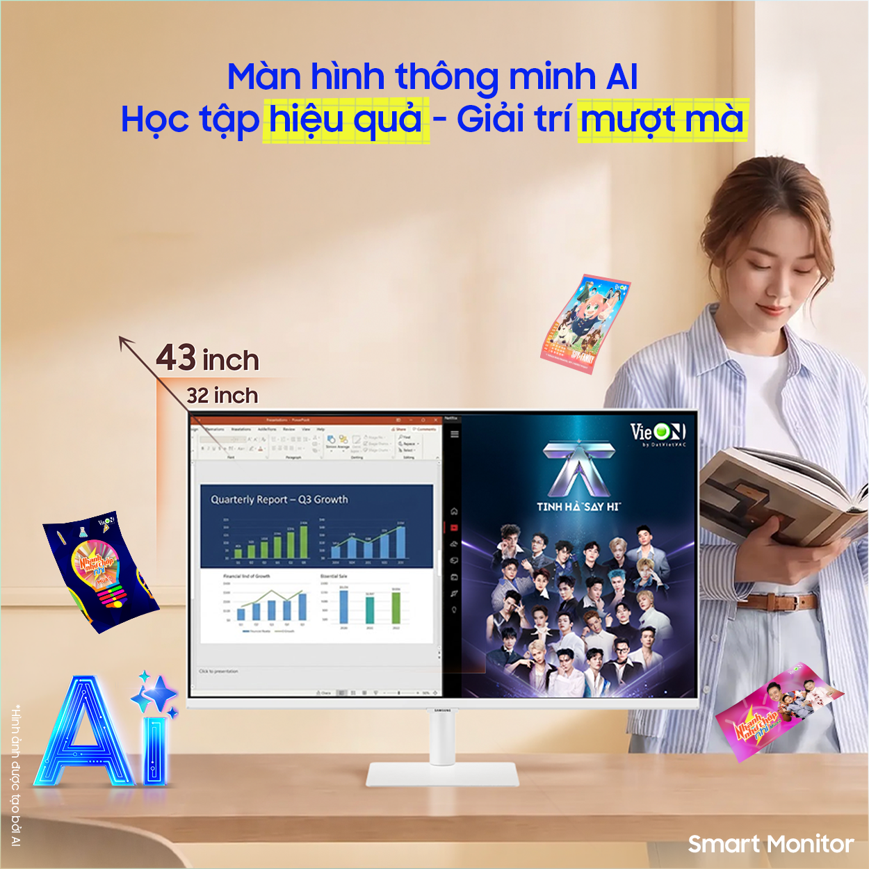 Lựa chọn màn hình lớn, bảo vệ mắt toàn diện cho con mùa tựu trường - Ảnh 1. Lựa chọn màn hình lớn, bảo vệ mắt toàn diện cho con mùa tựu trường - Ảnh 1.