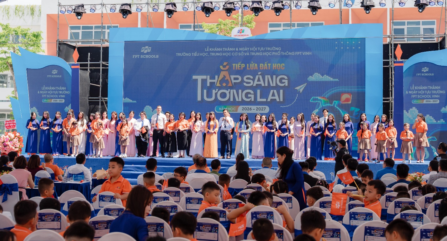 Khánh thành trường Phổ thông liên cấp FPT Vinh tại đại đô thị Eco Central Park- Ảnh 1. Khánh thành trường Phổ thông liên cấp FPT Vinh tại đại đô thị Eco Central Park- Ảnh 1.