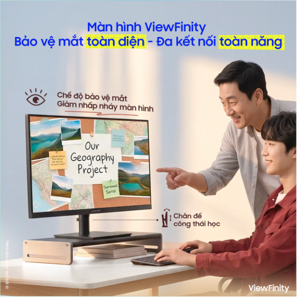 Bí quyết chọn màn hình bảo vệ mắt và cột sống cho con trong năm học mới - Ảnh 1. Bí quyết chọn màn hình bảo vệ mắt và cột sống cho con trong năm học mới - Ảnh 1.